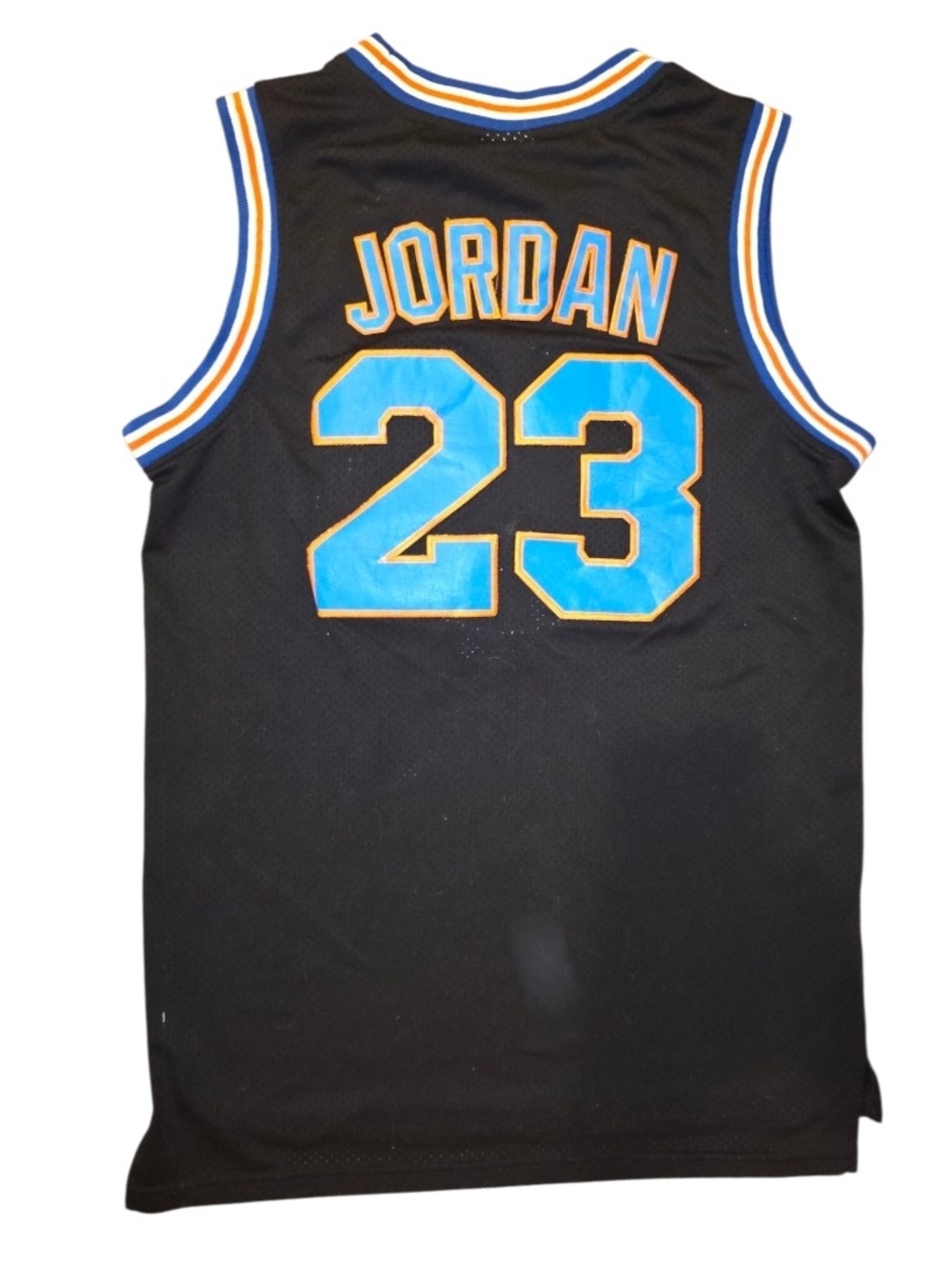 Tune Squad Michael Jordan 23 Space Jam Basketball Jersey Black Blue Adult Medium - Picture 5 of 6